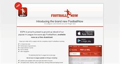 Desktop Screenshot of footballnow.com.au