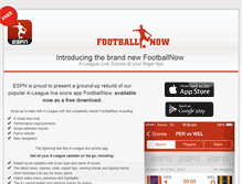 Tablet Screenshot of footballnow.com.au